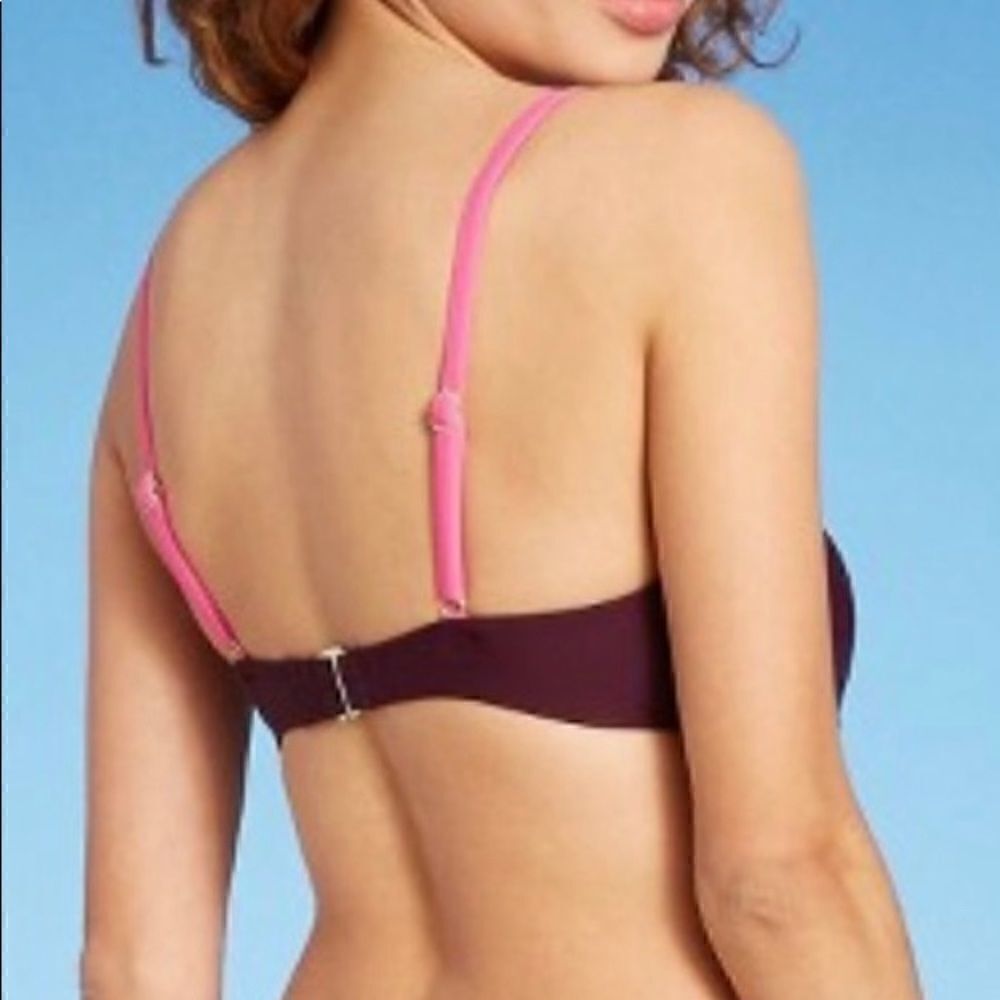 Kona Sol Color Block Swim Top - Picture 3 of 8